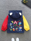 Spring/Autumn New Comfortable Versatile Trendy Korean Style Loose Zipper Hooded Design Girls' Jacket for Toddlers and Kids Outdoor Play Cute Outfit