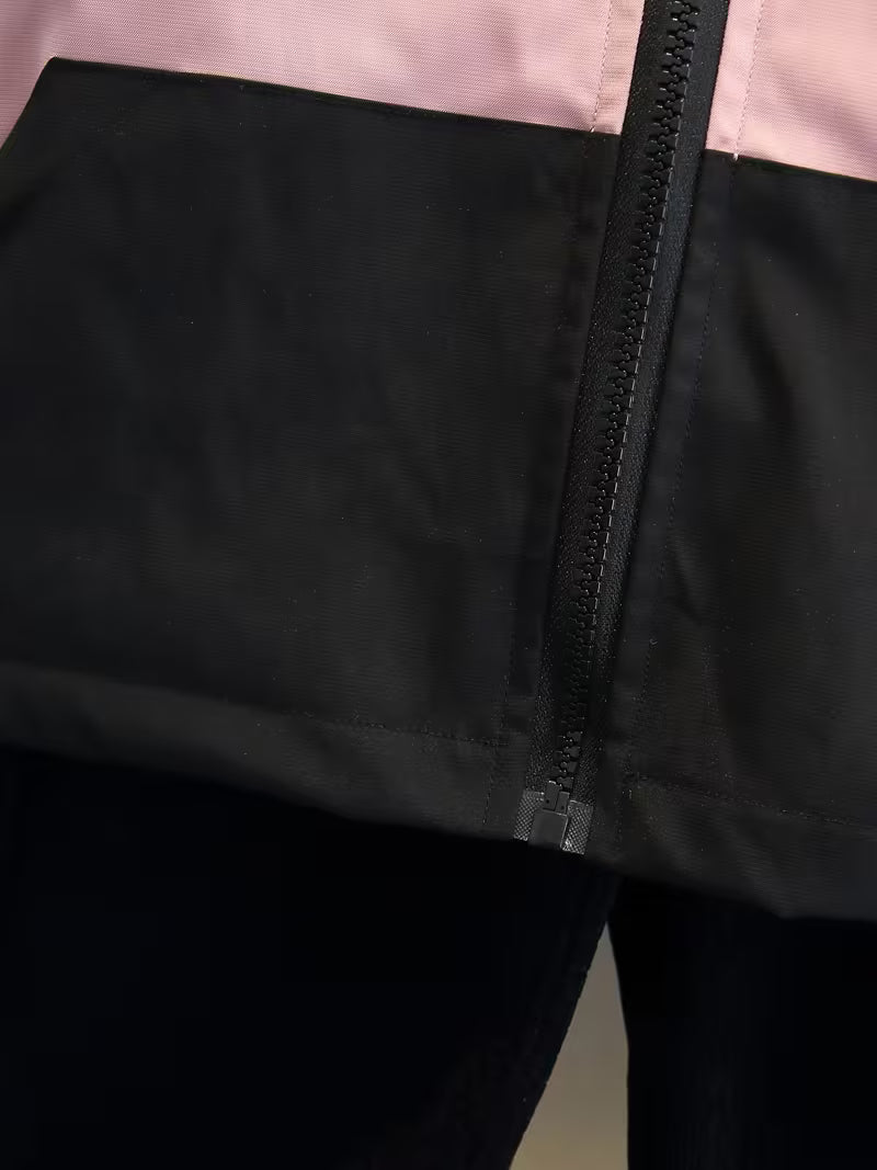 'S Spring And Autumn New Korean Style Versatile Easy Color-Blocking Jacket Casual Fashion Trendy Foreign Style Contrasting Color English Jacket