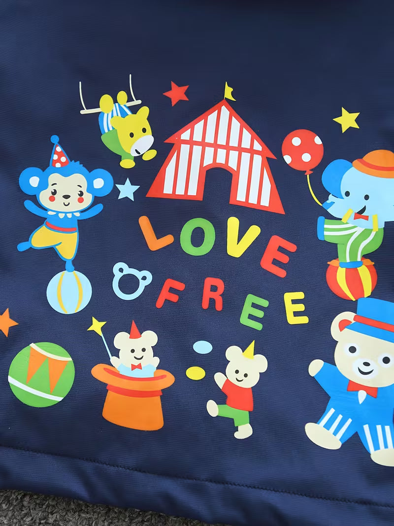 Spring/Autumn New Comfortable Versatile Trendy Korean Style Loose Zipper Hooded Design Girls' Jacket for Toddlers and Kids Outdoor Play Cute Outfit