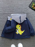 Toddlers and Young Children Outfit Korean-Style Jacket Cartoon Unicorn Pattern Light Beige Casual Versatile That Brightens Cute Spring/Autumn New for